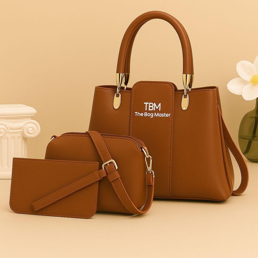 "Premium 3-piece Girls Handbag Set - Daily Use"